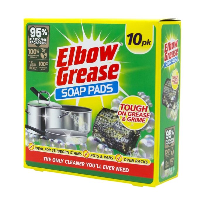 Губка металева з мильним розчином для миття посуду Elbow Grease 10 шт.